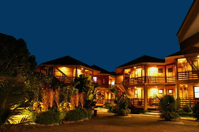 Alta Cebu Gardeb Resort at nighttime