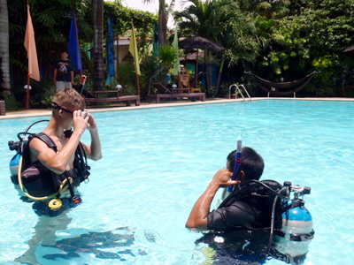 padi dive course at alta cebu resort in the philippines